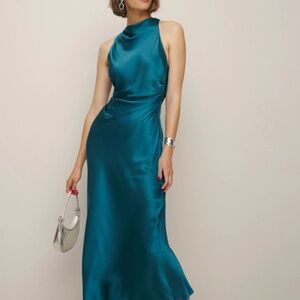 Reformation Casette Silk Dress, Size 10